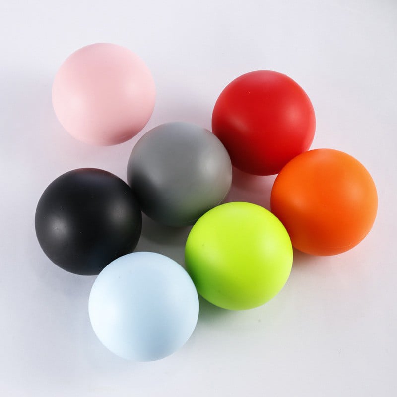 Silicone Massage Lacrosse Ball Roller, Physical Therapy Tool for Feet, Neck, Knees, Yoga, Ideal Silicone Massage Ball