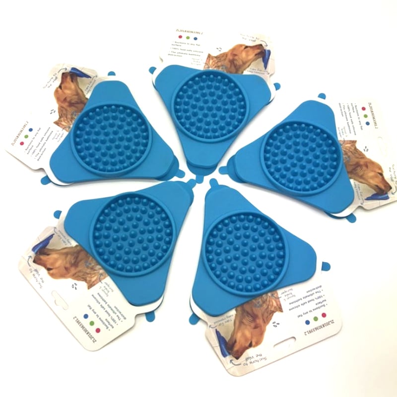 Silicone Lick Mat Pad for Dogs and Pets, Slow Feeder Pet Calming Dog Treat Mat, Boredom &Lick Mats