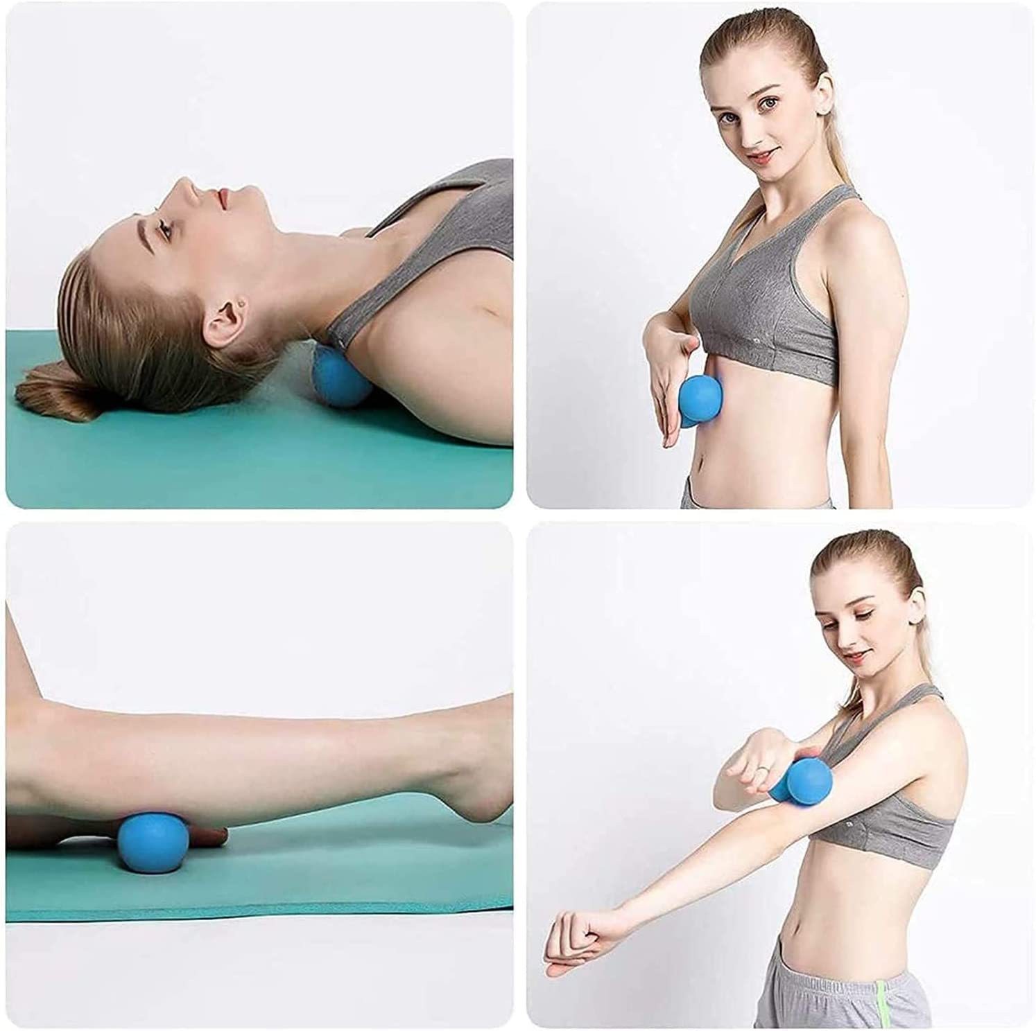 Silicone Massage Lacrosse Ball Roller Massage Double Single Ball, Physical Therapy Tool