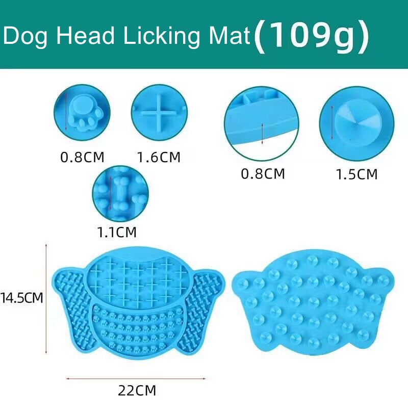 Lick Mat Dog Silicone Bath Buddy Slow Feeder Pet Dog Lick Mat With Suction Cups