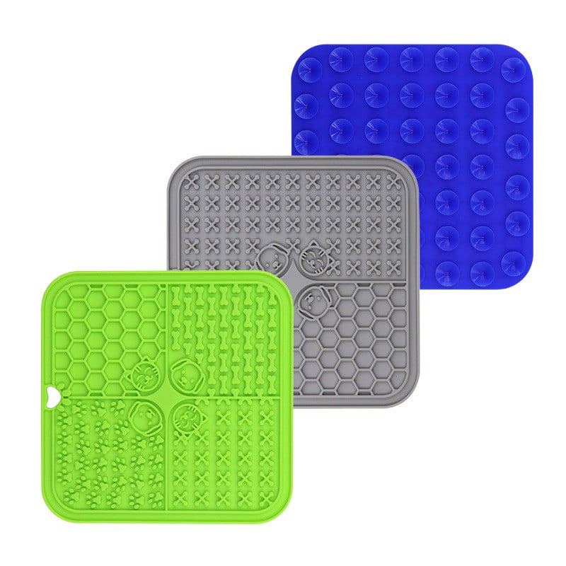 Lick Mat Dog Silicone Pet Silicone Lick Pad Peanut Butter Mat For Dogs With Suction Cup
