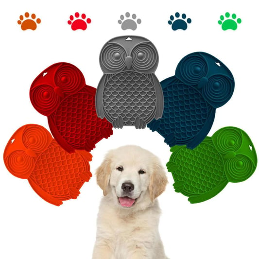 Bpa-free Food Grade Silicone Dog Licking Mat Slow Feeder Dog Bowls Licking Mat For Dogs Peanut Butter Lick Pad