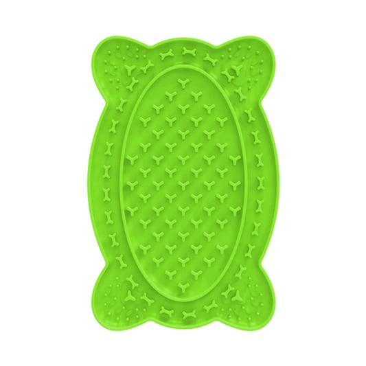 Custom Multi Color Non Slip Food Grade Silicone Distracting Pet Cat Paw Slow Feeder Pad Bone Dog Lick Mat With Suction Cups