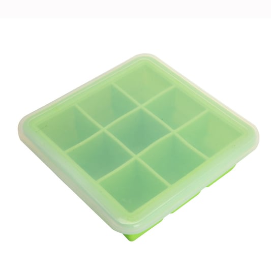Custom Square Shape 9 Cavity Silicone Ice Cube Trays Mold