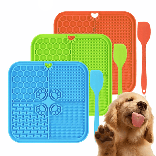 Custom Durable Pet Dog Lick Pads Slow Feeder Food Grade Silicone Dog Feeding Bowl Food Licking Pad Mat
