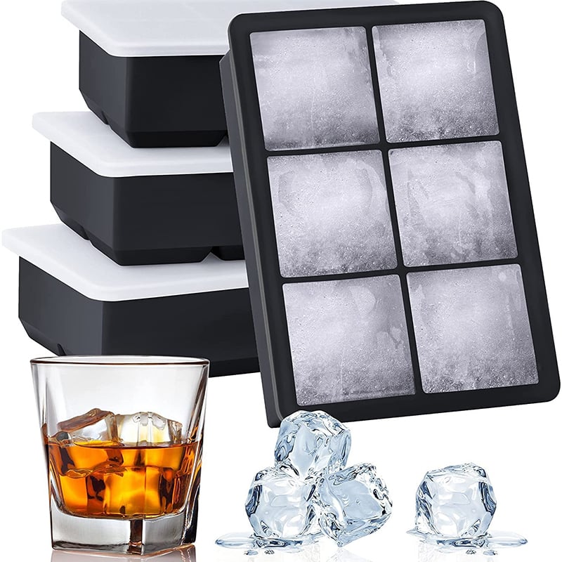 BPA Free Silicone Ice Cube Trays Set Square