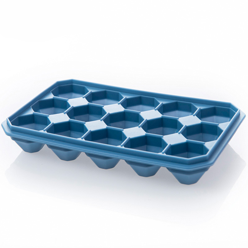15 Cavities Diamond Silicone Whiskey Ice Cube Trays With Removable Lid
