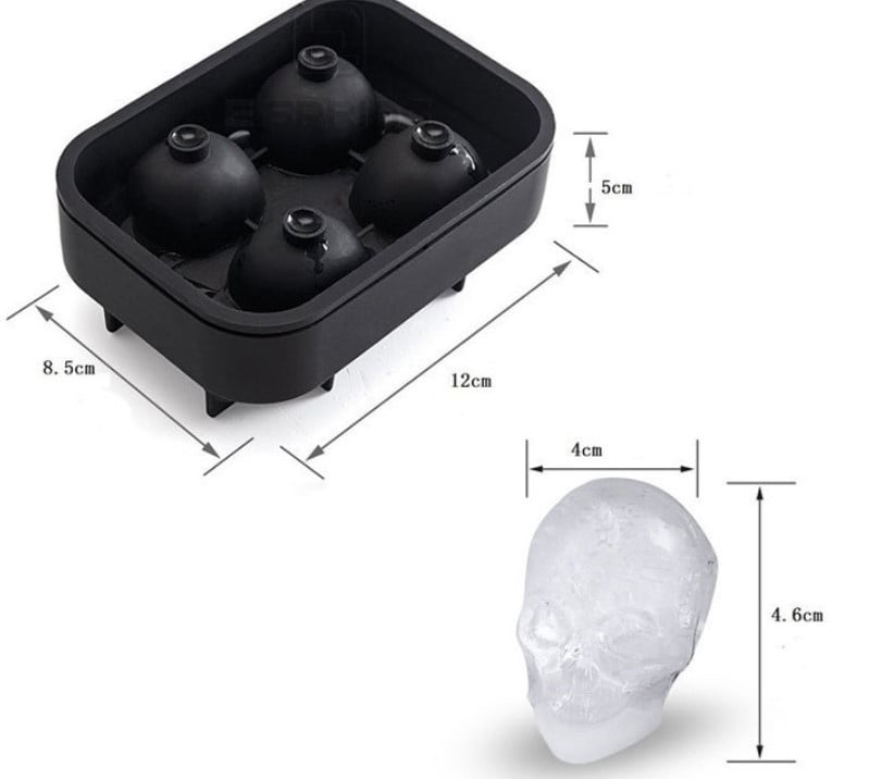 Silicone 37 Cubes Honeycomb Shape Ice Cube Tray With Lid
