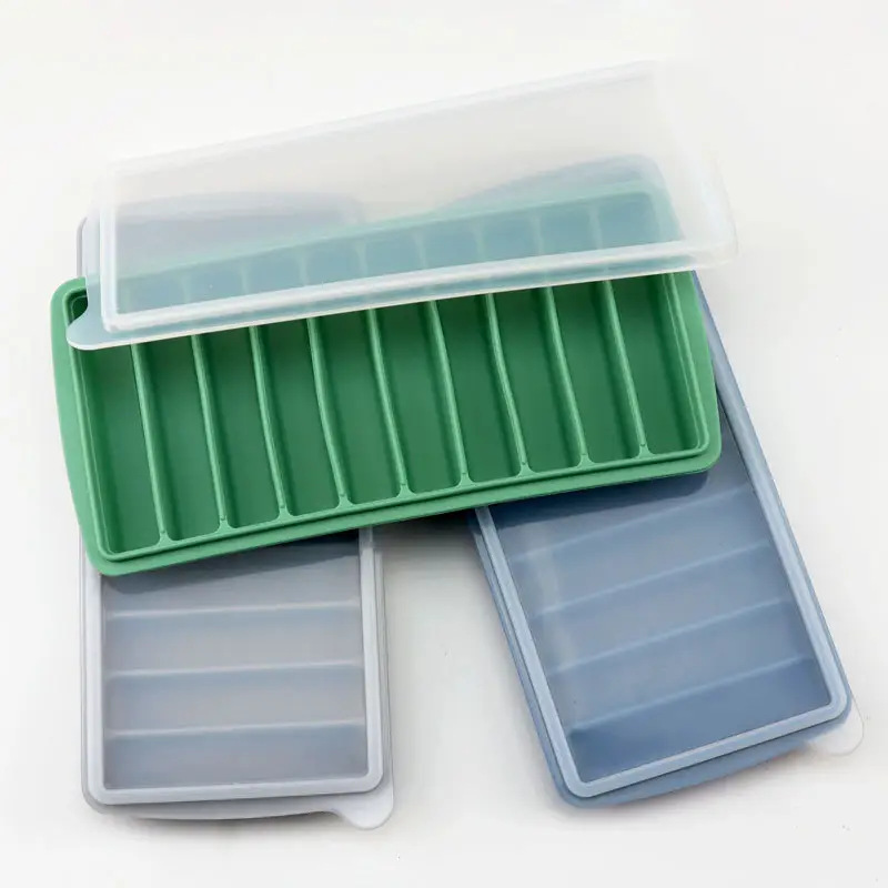 Custom 10 Cavities Icy Bottle Stick Trays With Lid