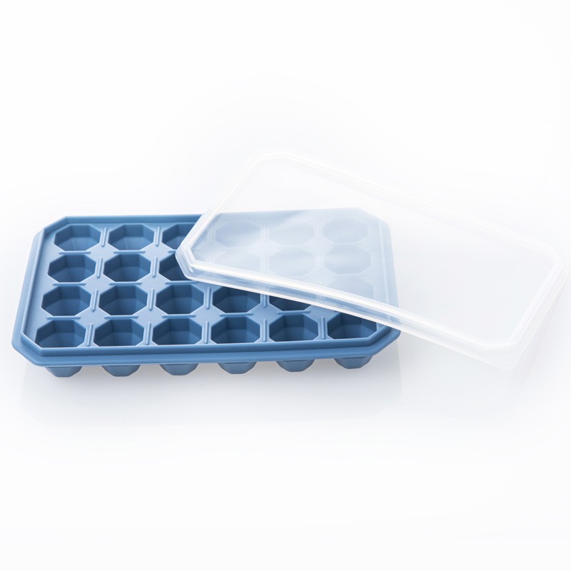 Easy-Release Silicone Ice Cube Trays With Lid For Drinks