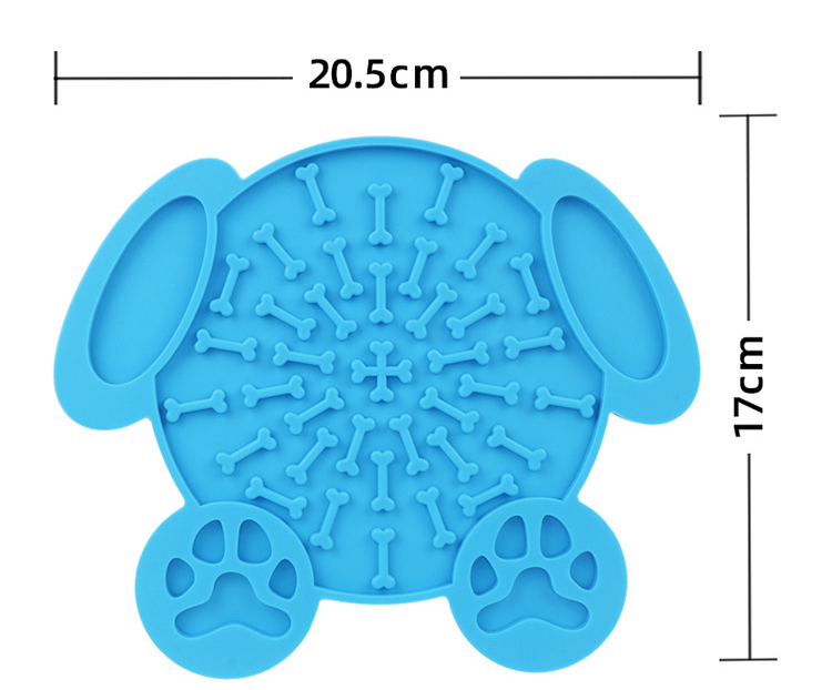 New Pet Suppliers Silicone Suction Cup Licking Pad Dog Licking Pad Slow Food Bowl Dog Bathroom Licking Pad Plate