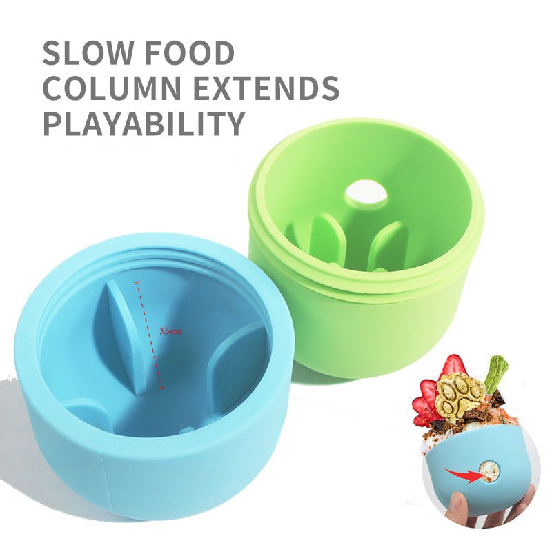 Dog Feeder Puzzle Toy Ball, Food Grade Silicone Dog Chew Toy Snack Dispenser,Bite Resistant Dog Toy