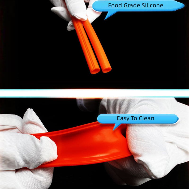 Food Grade Silicone Portable Drinking Silicone Straw Set Reusable Silicone Straw for Travelling