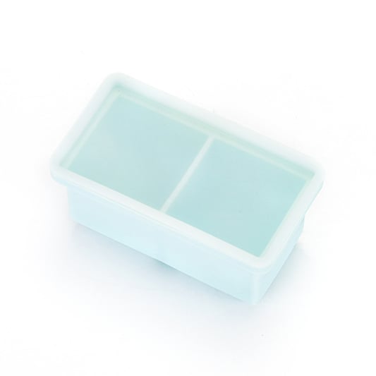 Home Kitchen Multicolor 2 Grid Large Silicone Ice Cube Molds