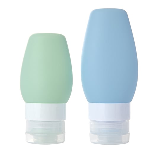Portable Silicone Travel Bottle Set Leak Proof Squeezable Silicon Travel Size Toiletries Containers