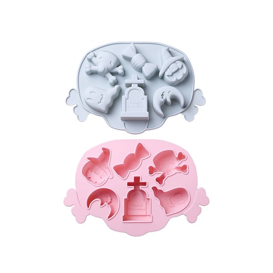 Holiday Halloween Series Silicone Cake Mould 6 With Pumpkin Ghost Tombstone Silicone Mould