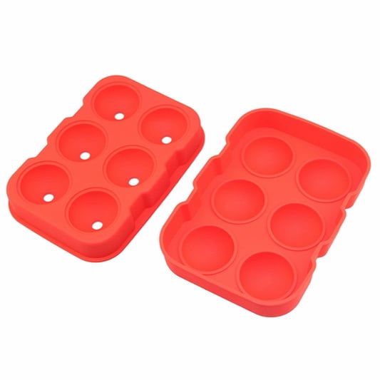 Classic 6 Holes Round Ice Cube Mold Diy Reusable Silicone