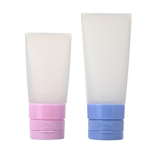 Silicone Travel Bottles Set Leak Proof Squeezable Travel Size Containers with Tag for Toiletries Shampoo