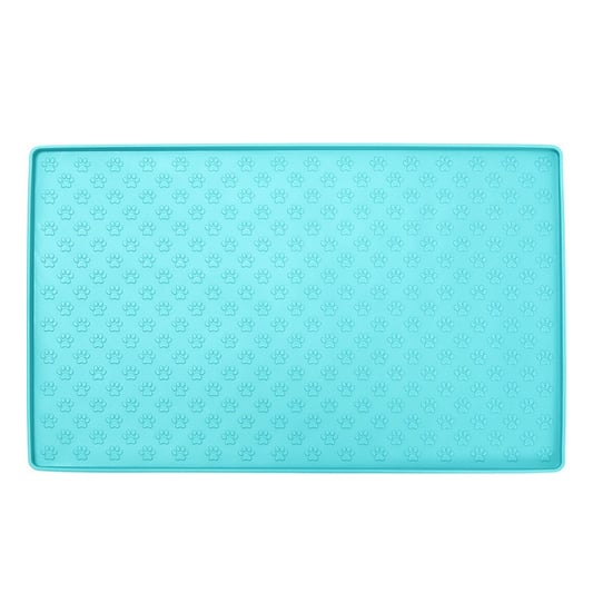 Silicone Pet Feeding Mat Waterproof Placemat for Dog Paw Print Tray Mats Silicone Pet Mat